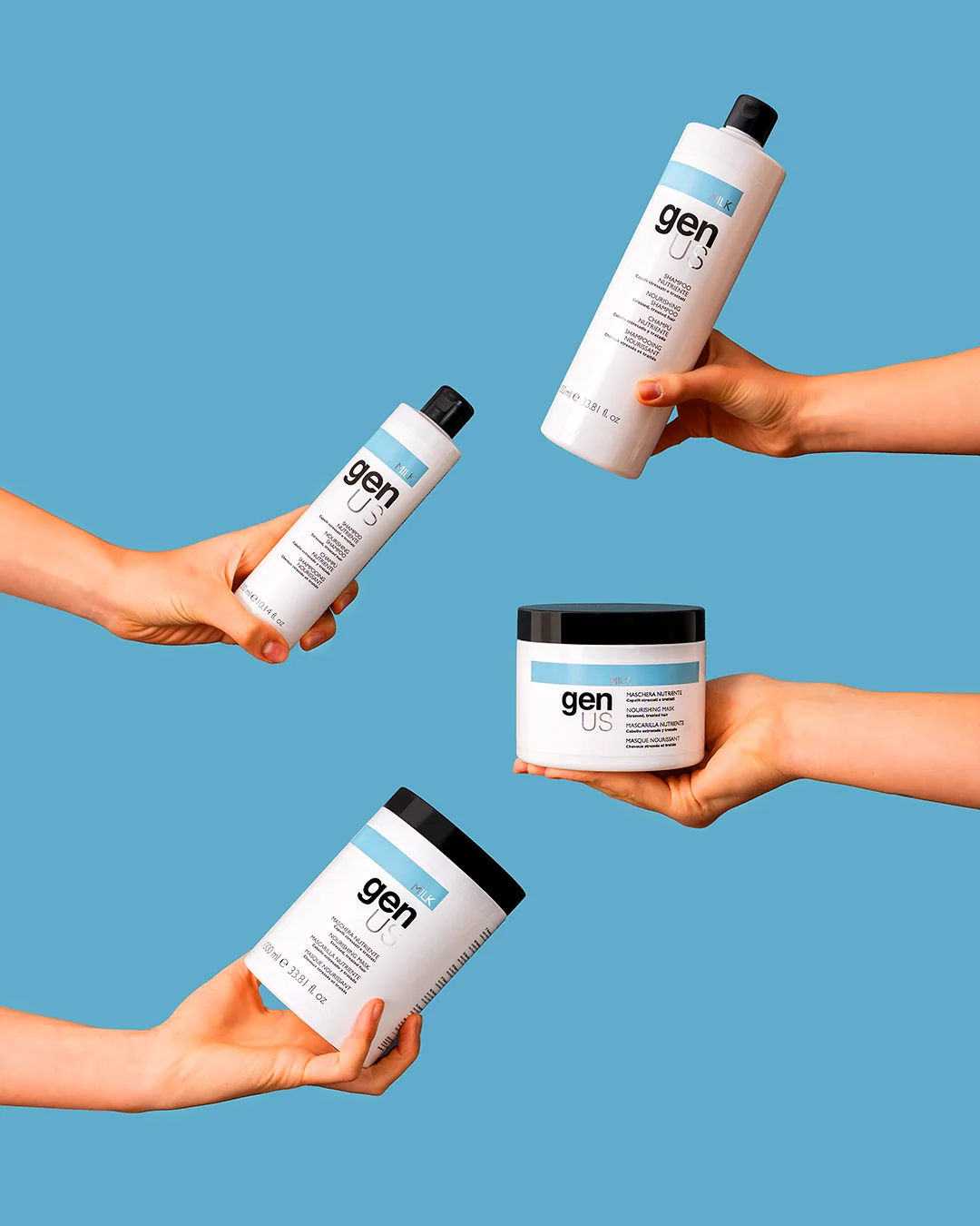 MILK — Gentle daily care for healthy, touchably soft hair.
