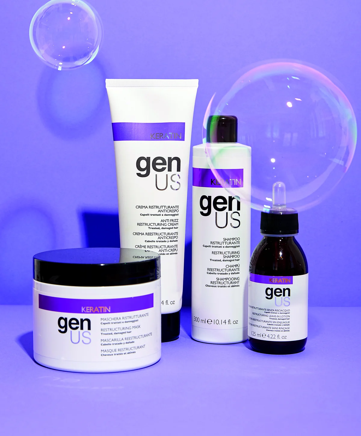 KERATIN — Revitalize weakened strands with lasting moisture.