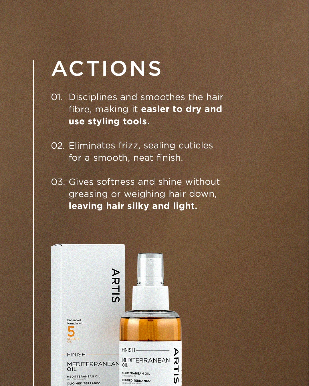 ARTIS — PISTACHIO-ENRICHED OIL FOR LUMINOUS HAIR