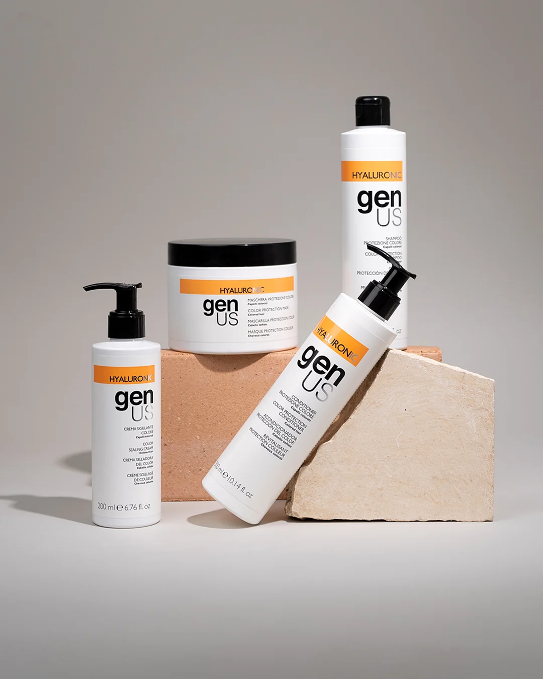 HYALURONIC — A moisture boost for fresh, silky hair.