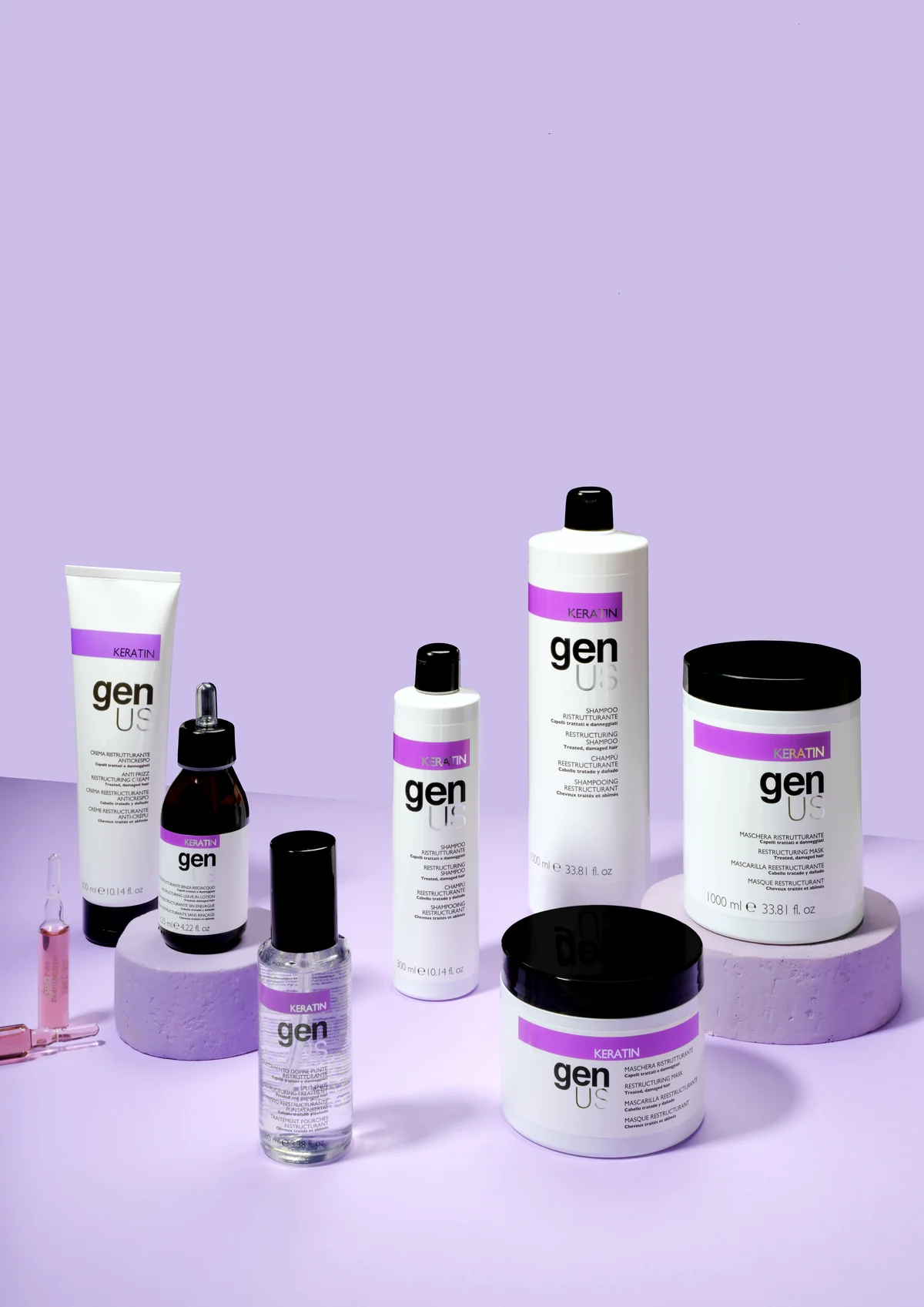 KERATIN — Repair, replenish, and rediscover your hair’s vitality.