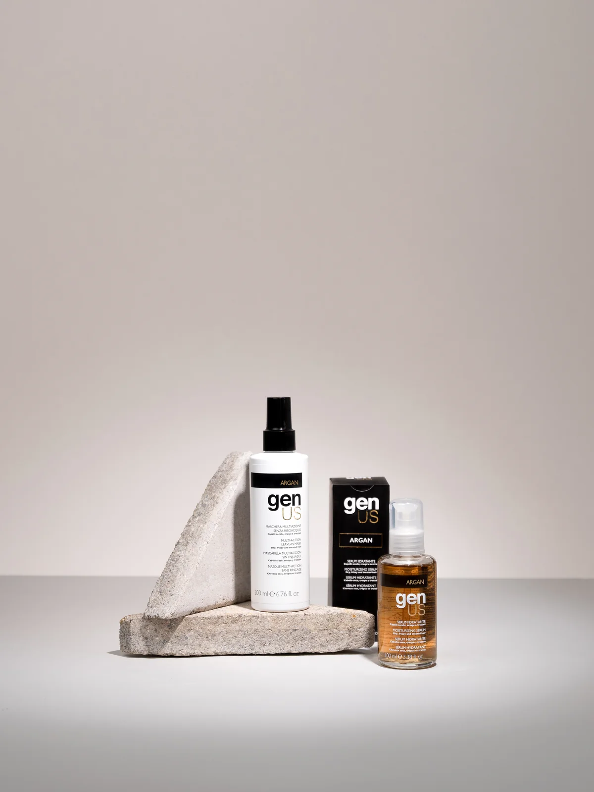 ARGAN — Concentrated moisture for silky, luminous lengths.