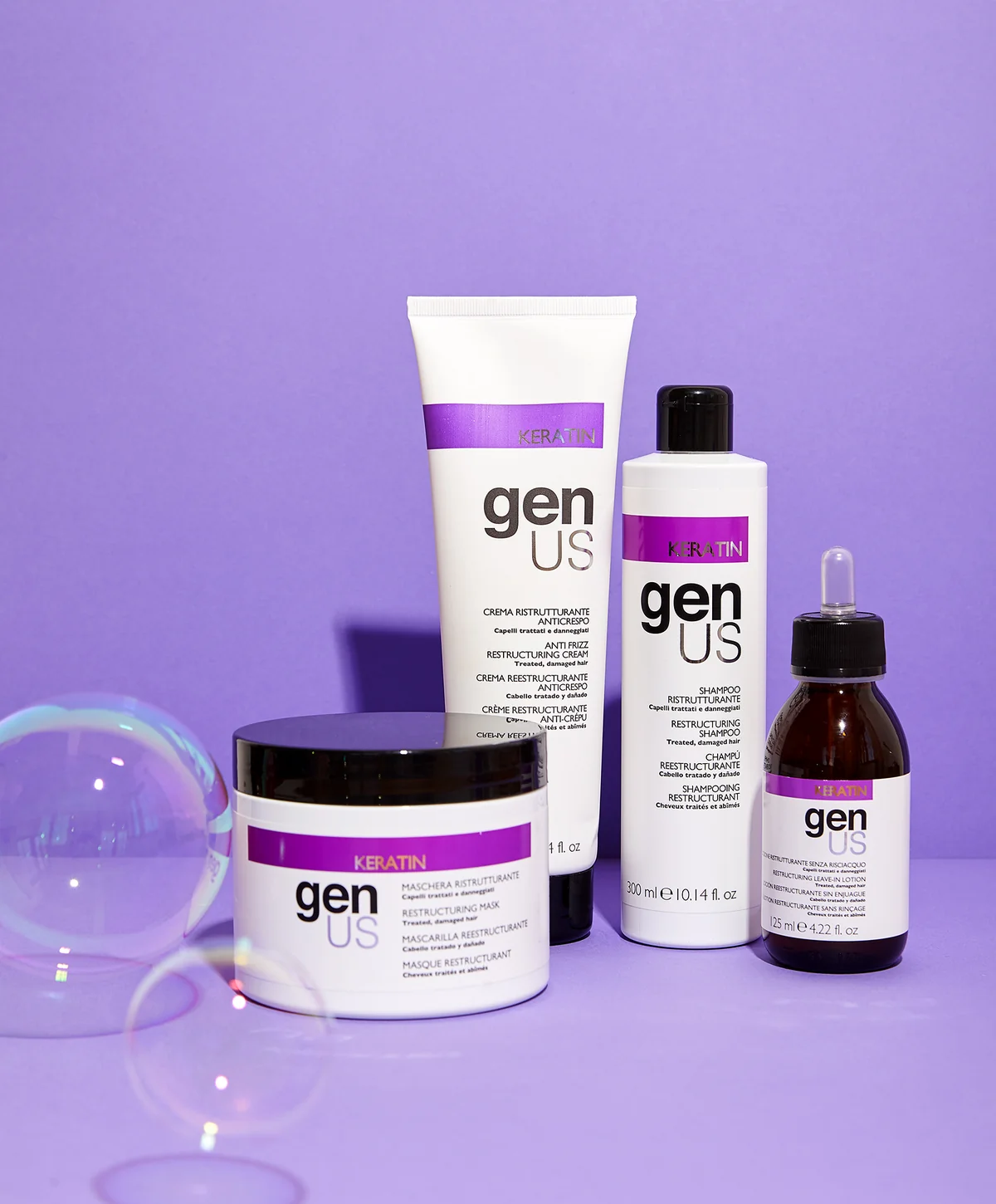 KERATIN — Deep nourishment for softer, more manageable hair.