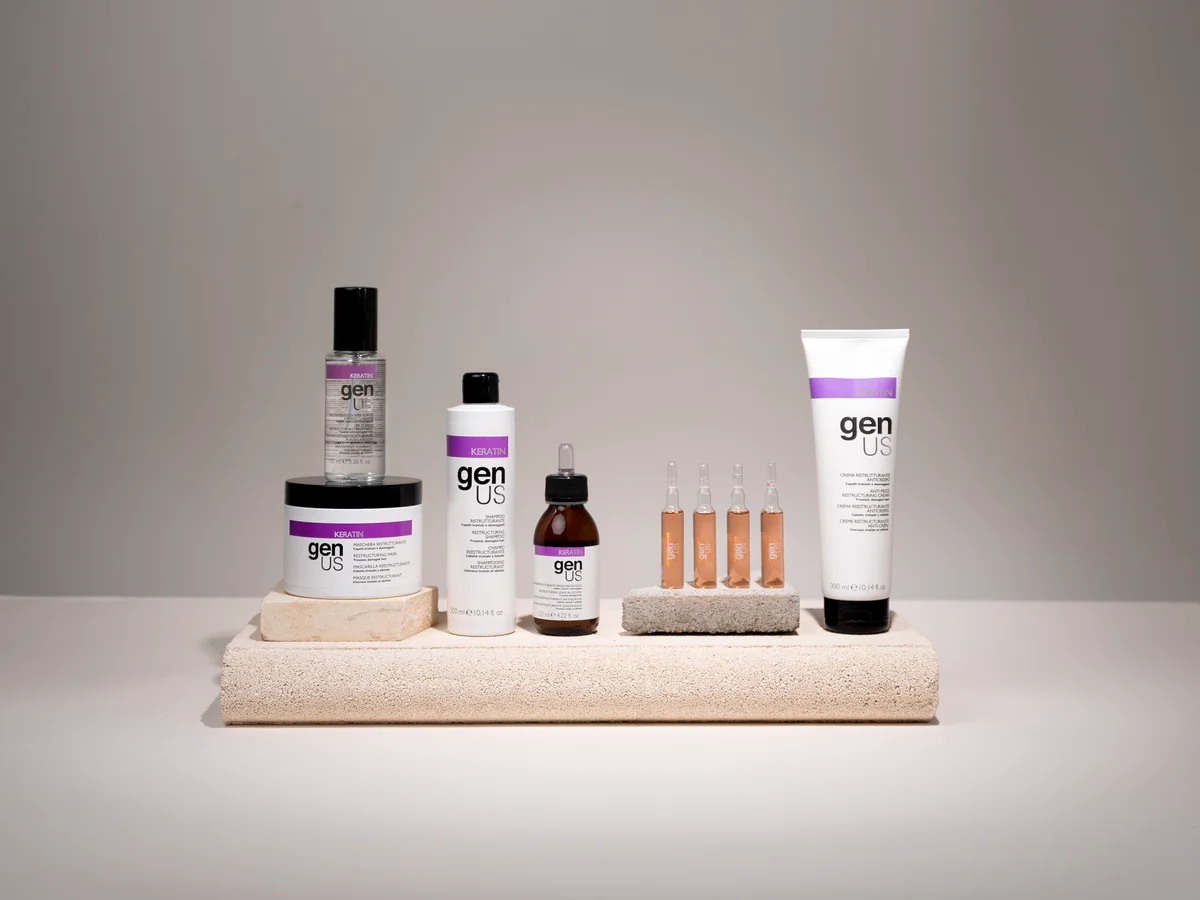 KERATIN — Strengthen every strand and restore natural softness.