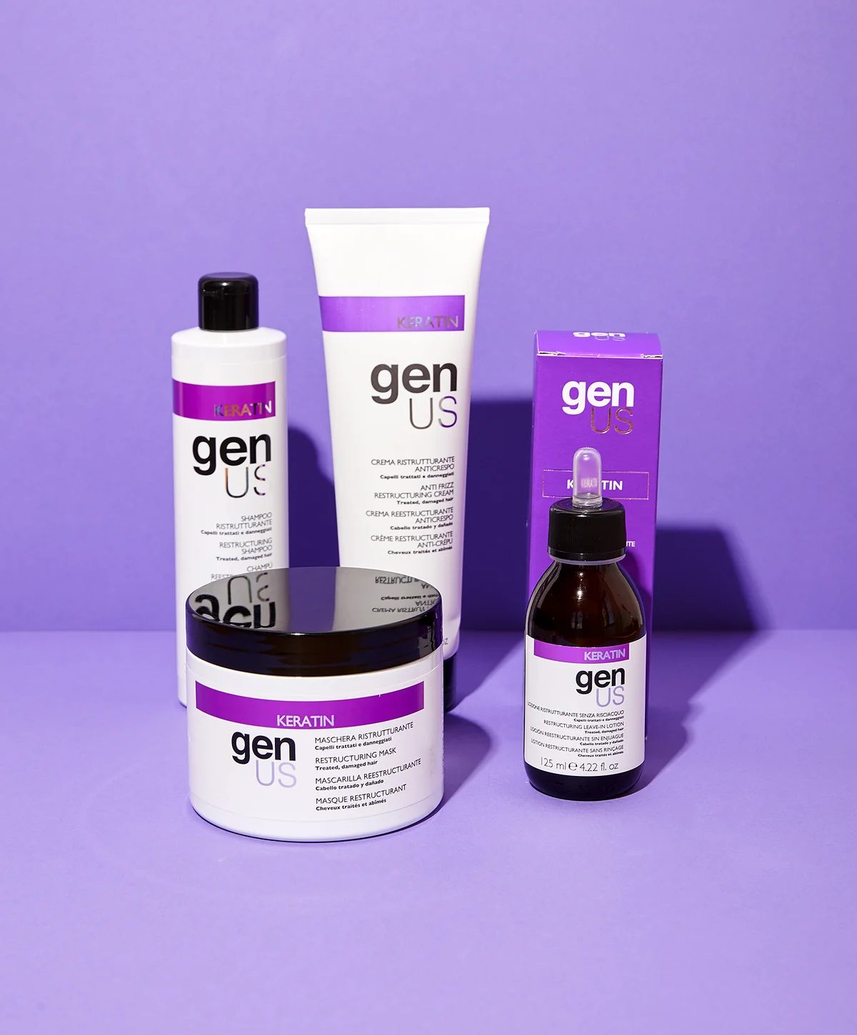 KERATIN — Bring dry, stressed hair back to life.