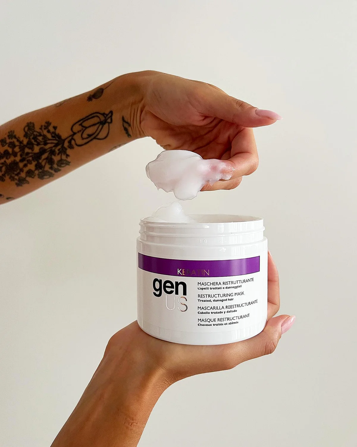 KERATIN — Complete restorative care for beautifully renewed hair.