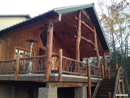 نتيجة بحث الصور عن used branches and twigs to create intricate railings.