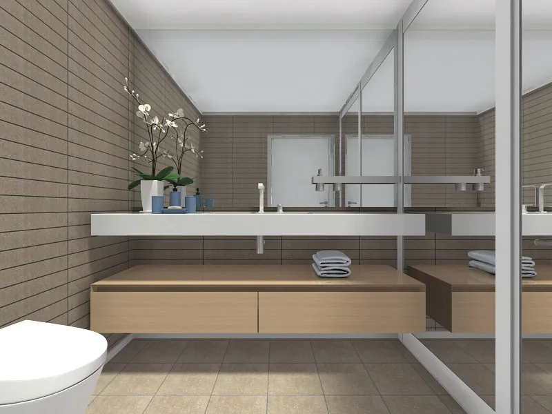 RoomSketcher-Bathroom-Ideas-Mirror-Wall-Vanity
