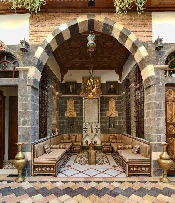 Old  Damascus, stone flooring. I want a Syrian home in America. Can we make that happen?: 