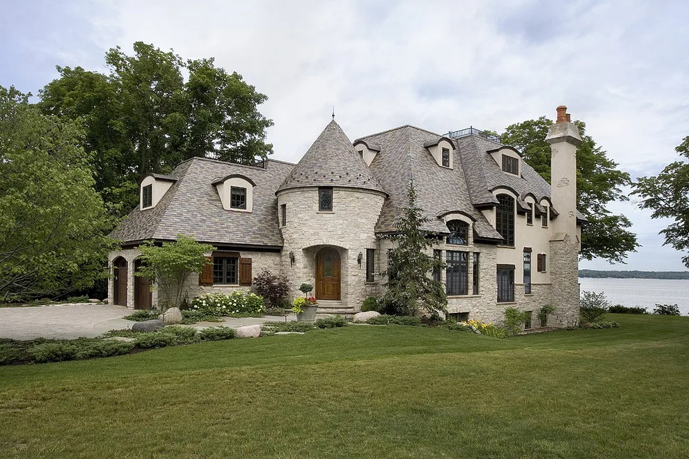 نتيجة بحث الصور عن eclectic house architecture with tower