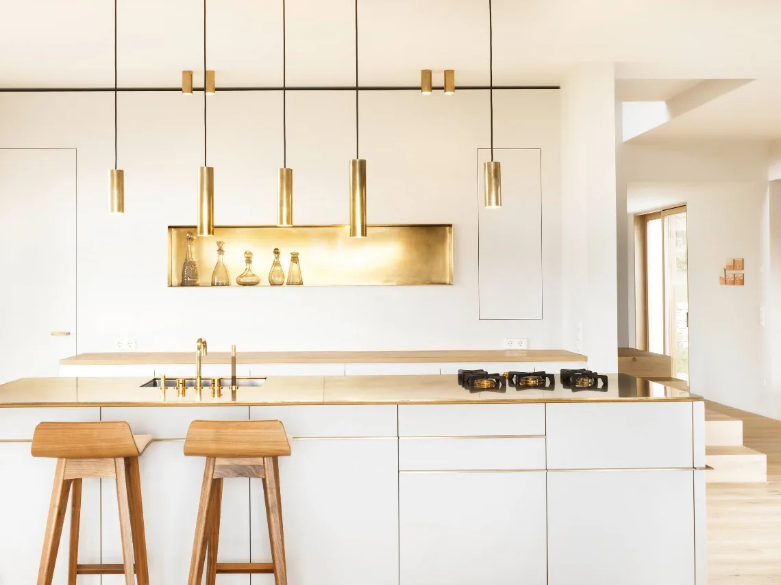 D:\Shosho\Darpedia Content\شهر نوفمبر\17\contemporary-modern-kitchen-gold-countertop-hardware-lighting-brass-metal-scandinavian-nordic-swedish-backsplash-modern-golden-kitchen-cabinets-ikea.jpg