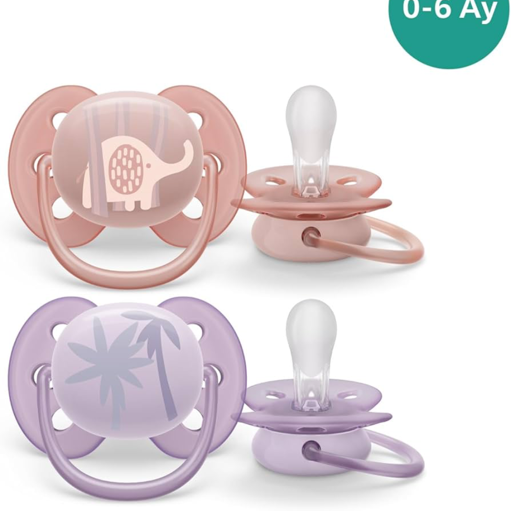 Philips Avent Ultra Soft Soother 0-6M Pack of 2