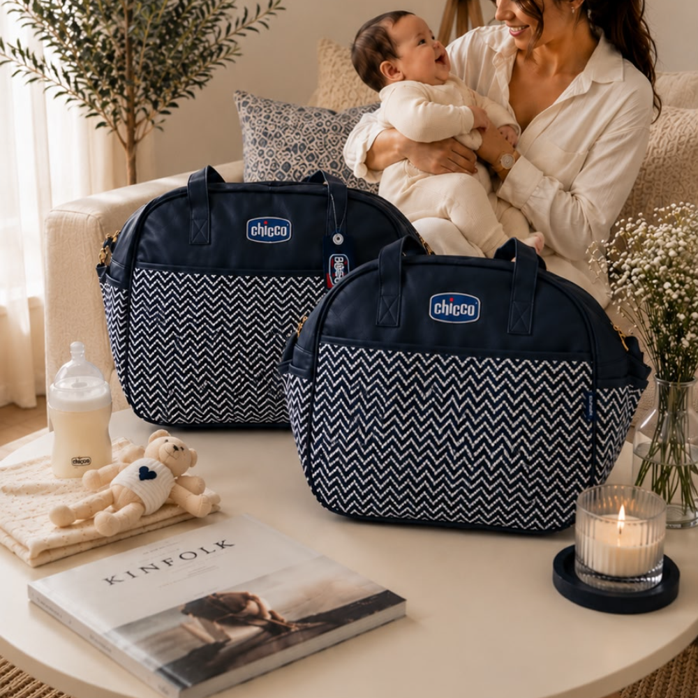 Chicco Mommy Bag Set – Royal Navy | طقم شنط أمومة شيكو رويال نيفي