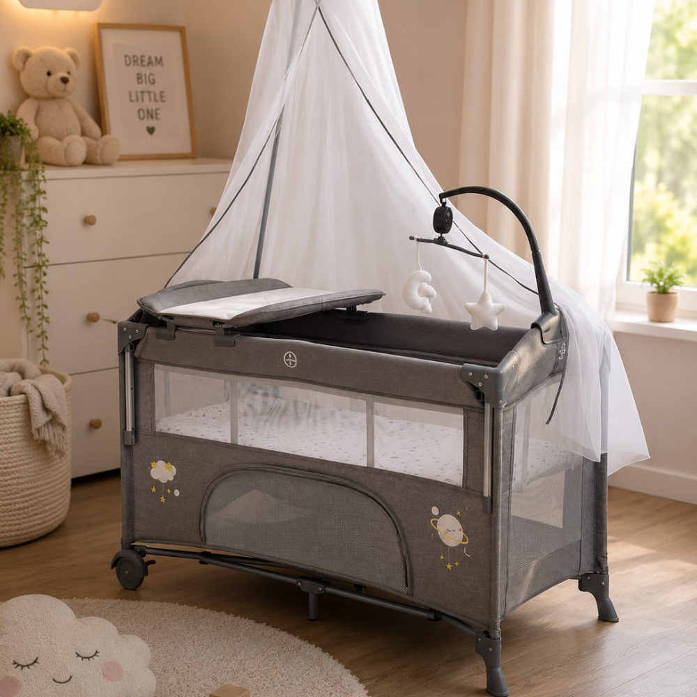 Cool Baby Next to Me Bedside Crib | سرير كول بيبي الجانبي للمواليد