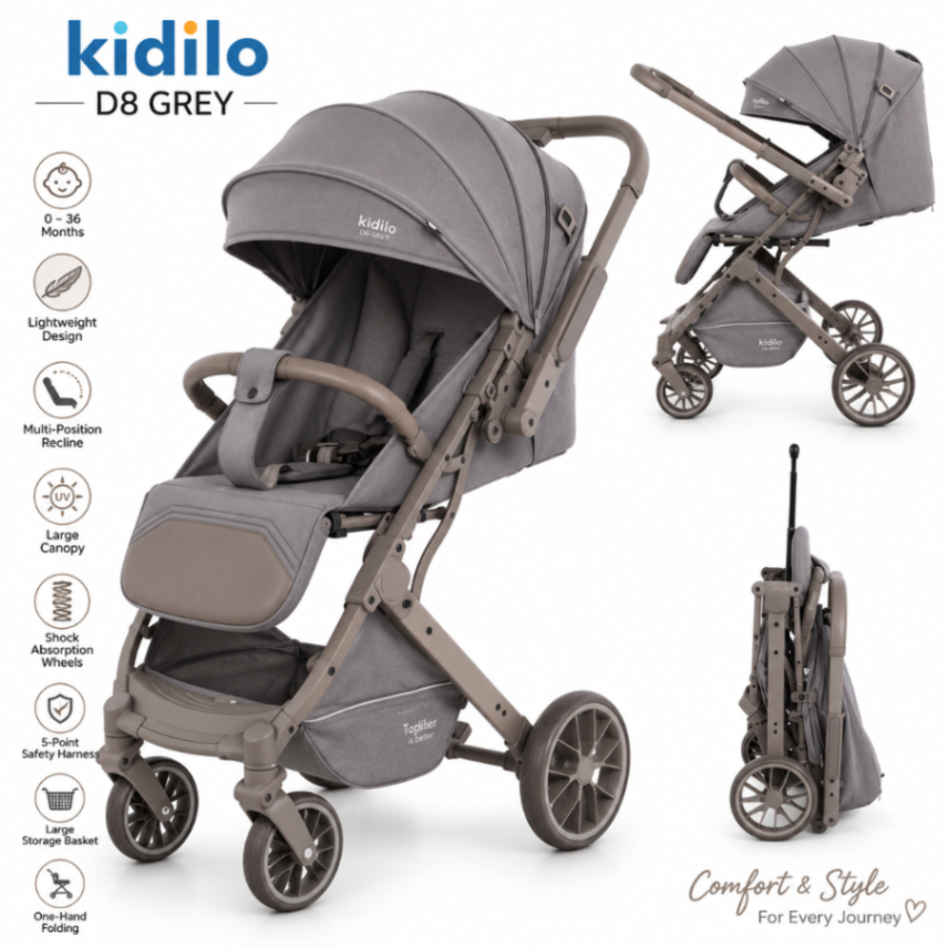 Kidilo D8 Luxury Baby Stroller