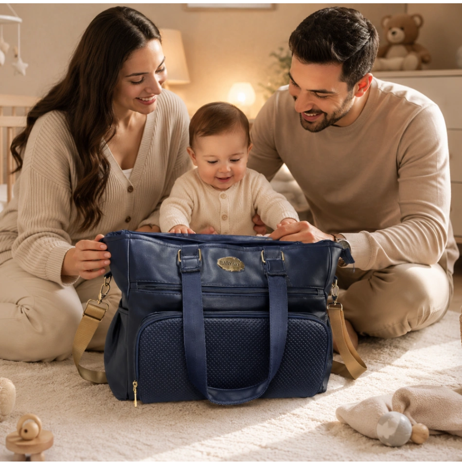 حقيبة أمومة BABY SKY متعددة الجيوب