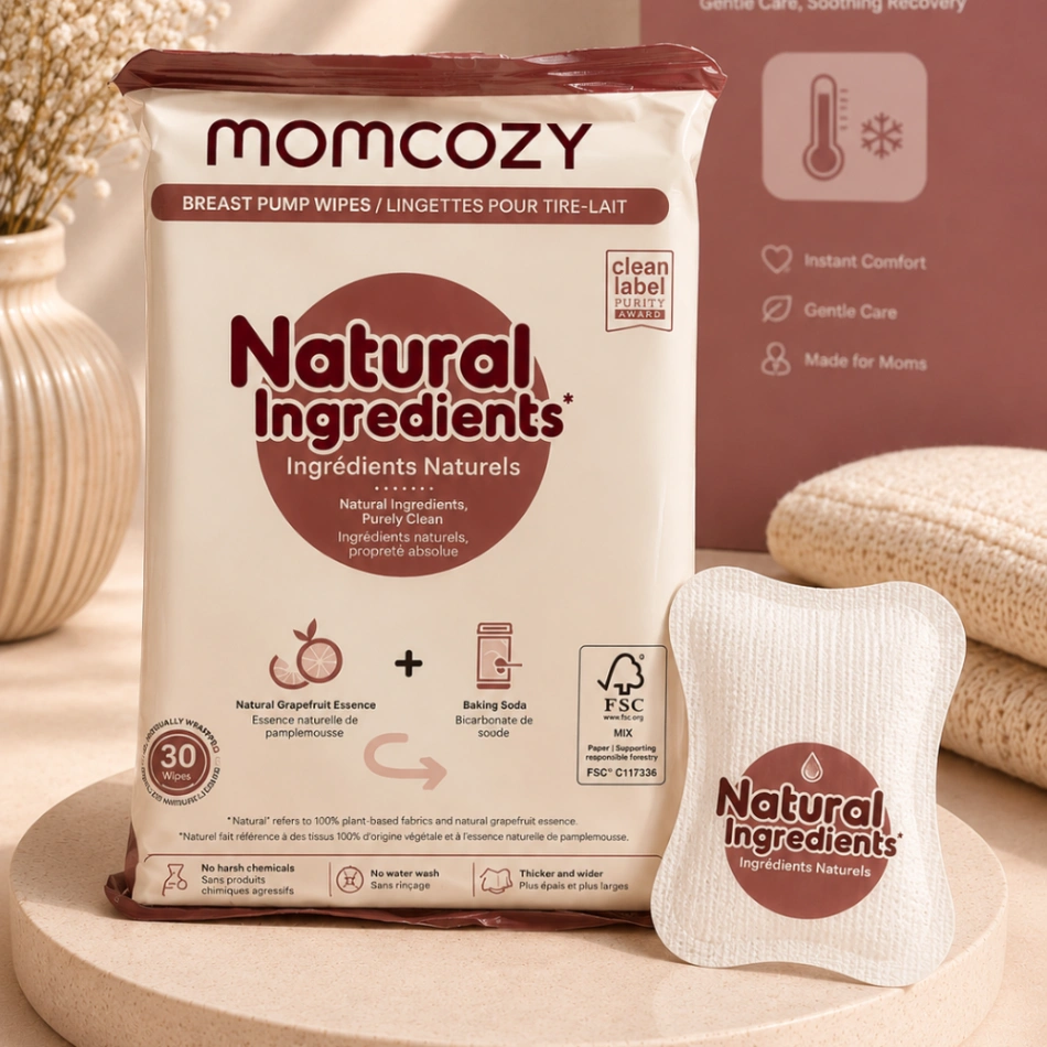 مناديل تنظيف مضخة الشفط من موم كوزي | Momcozy Breast Pump Wipes
