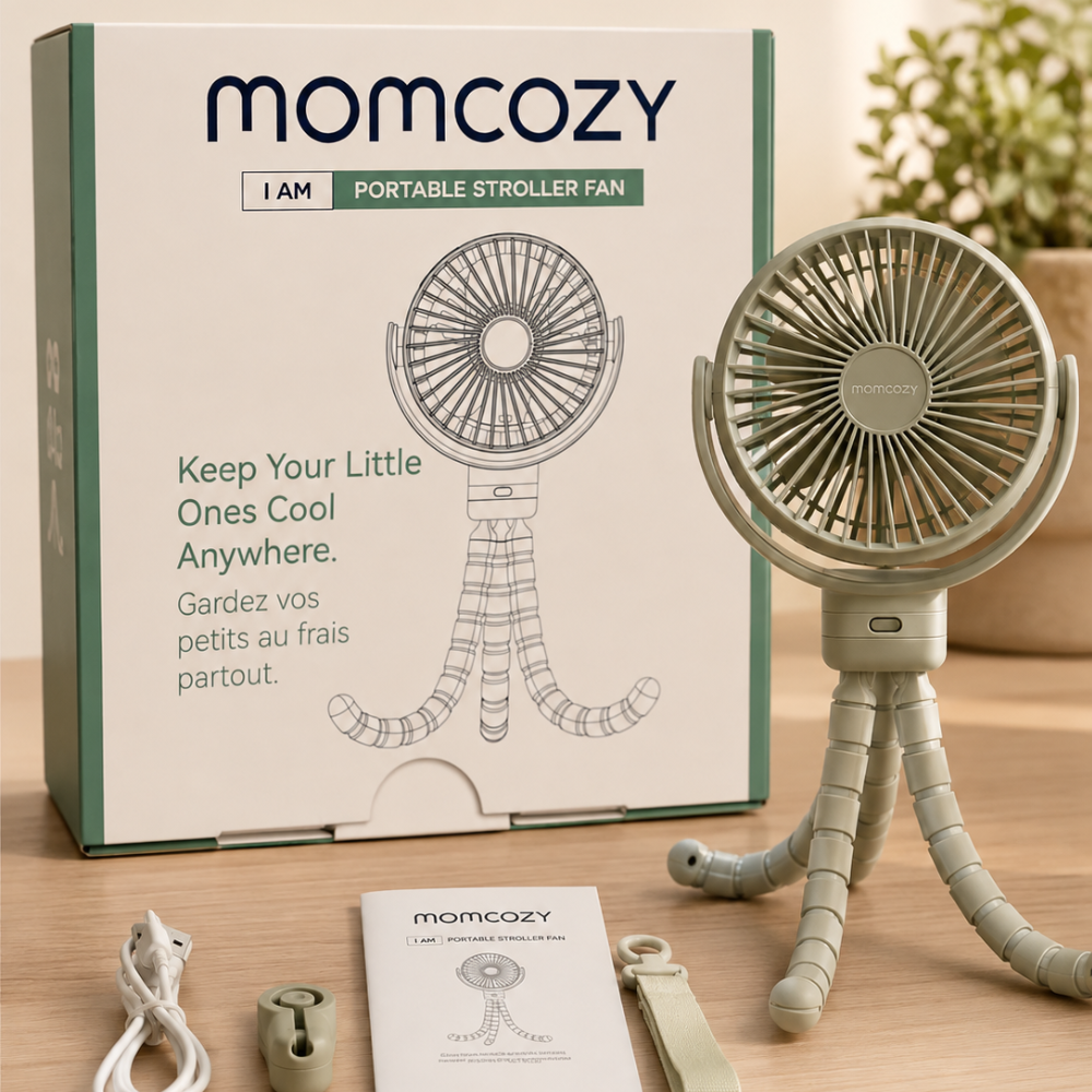 مروحة عربة الأطفال المحمولة من موم كوزي | Momcozy Portable Stroller Fan