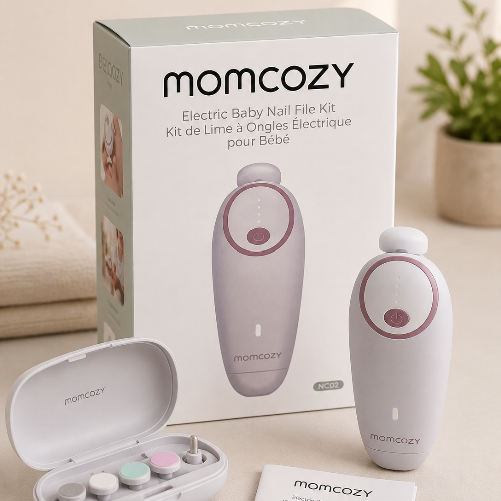 مبرد أظافر الأطفال الكهربائي من موم كوزي | Momcozy Electric Baby Nail File Kit