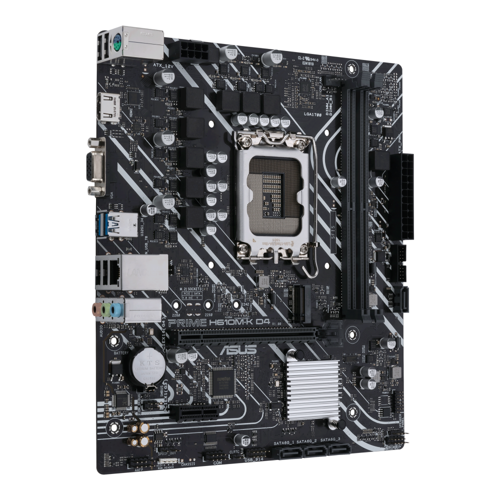 ASUS Prime H610M-K D4 LGA1700 DDR4 Micro-ATX Motherboard