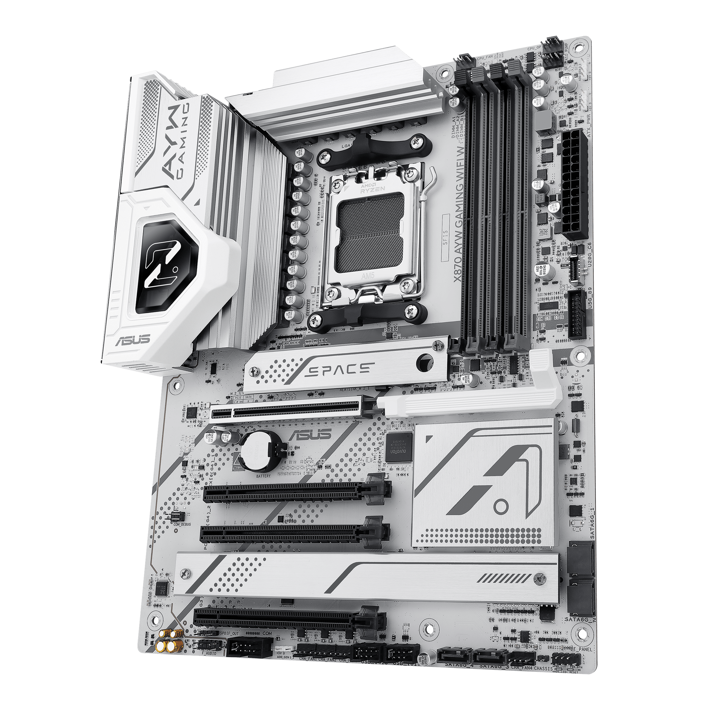 ASUS X870 AYW GAMING WIFI W AM5 DDR5 ATX Motherboard — Wi-Fi 6