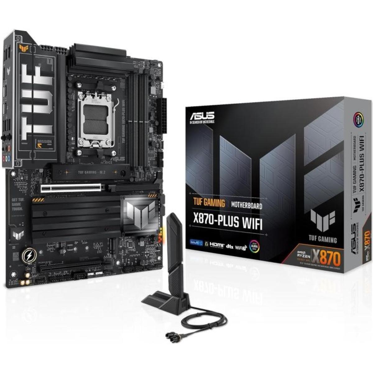 ASUS TUF Gaming X870-PLUS WIFI AM5 ATX Motherboard DDR5 PCIe 5.0 Wi-Fi 7
