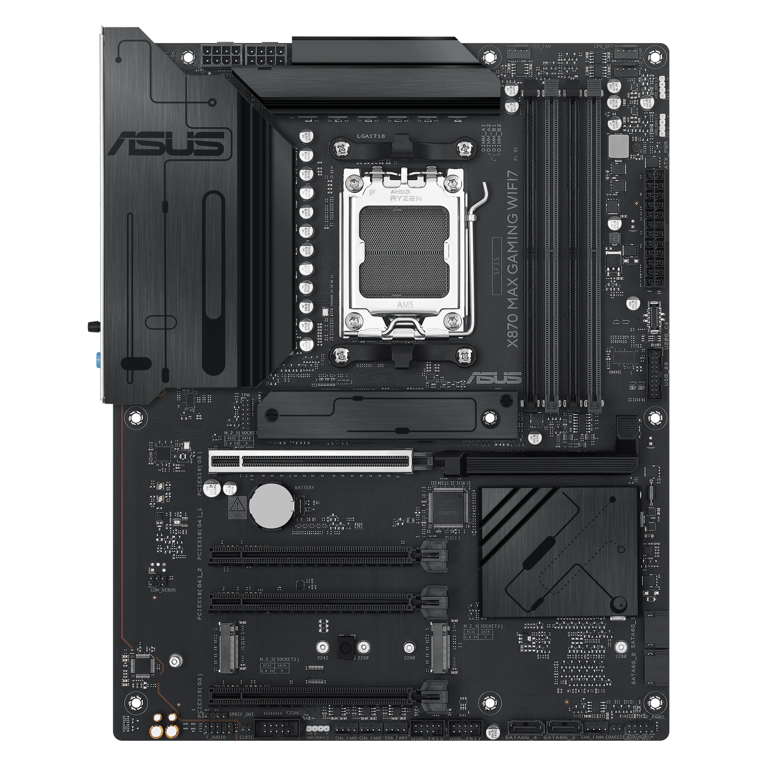 ASUS X870 MAX GAMING WIFI7 Motherboard AM5 DDR5 PCIe 5.0 Wi-Fi 7 ATX