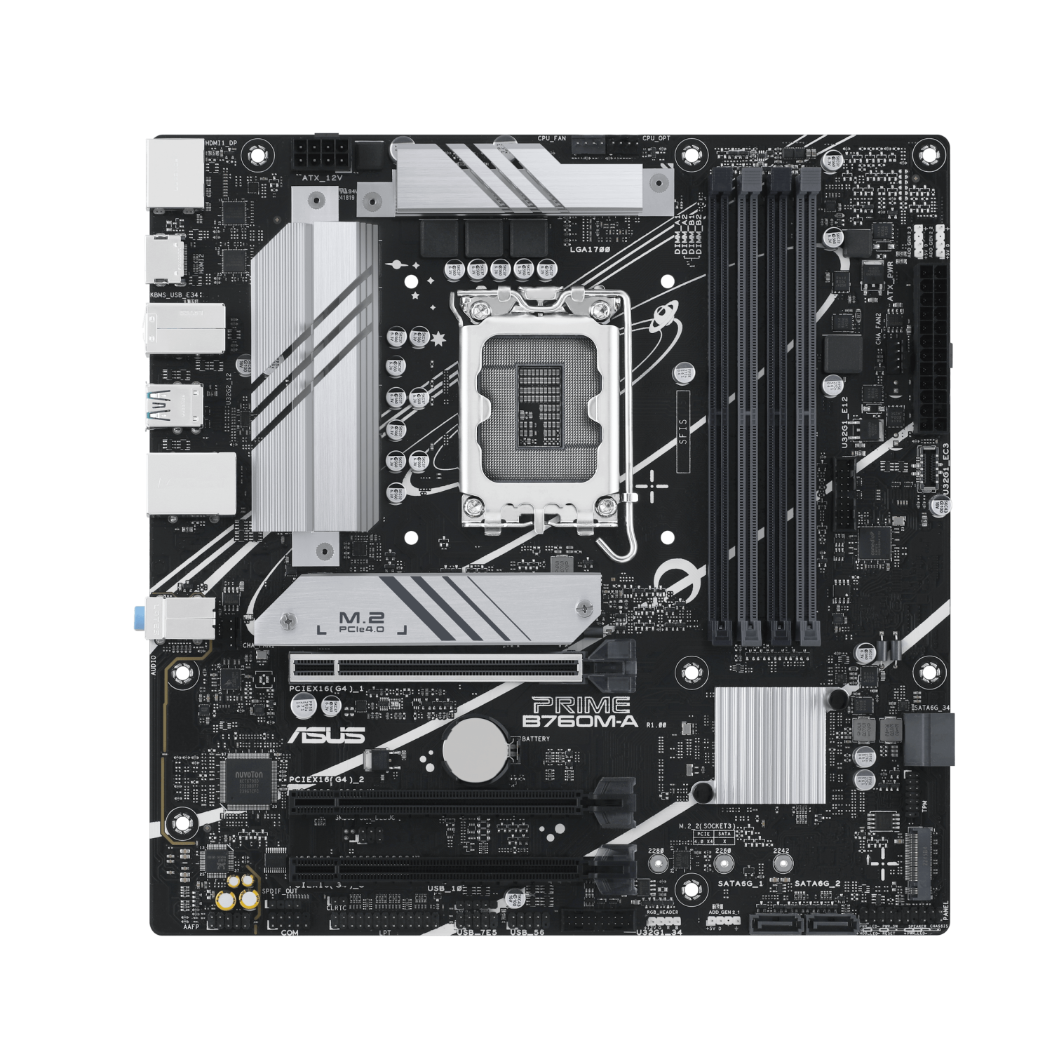 ASUS PRIME B760M-A-CSM Motherboard LGA1700 DDR5 PCIe 4.0 Wi-Fi Micro-ATX