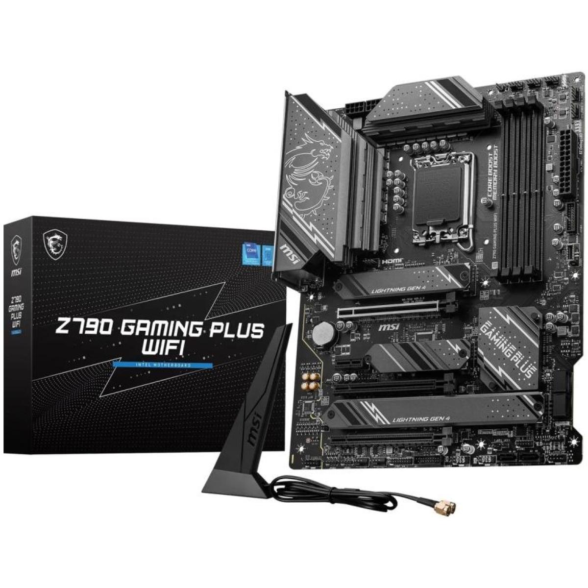 MSI Z790 GAMING PLUS WIFI LGA1700 DDR5 Wi-Fi 6E ATX Motherboard