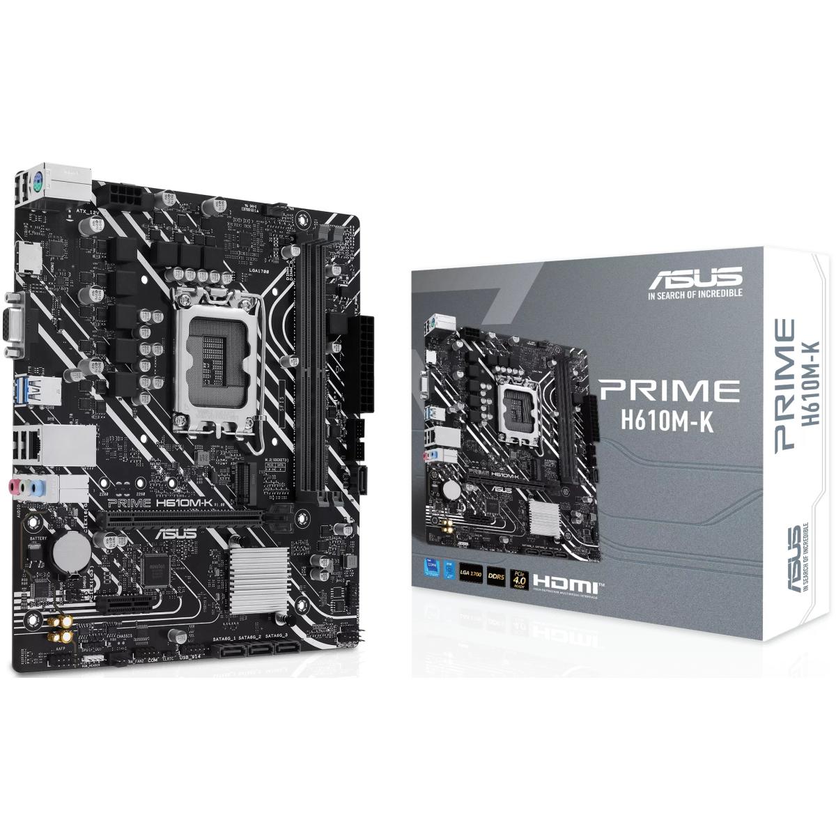 ASUS PRIME H610M-K DDR5 LGA1700 mATX Motherboard