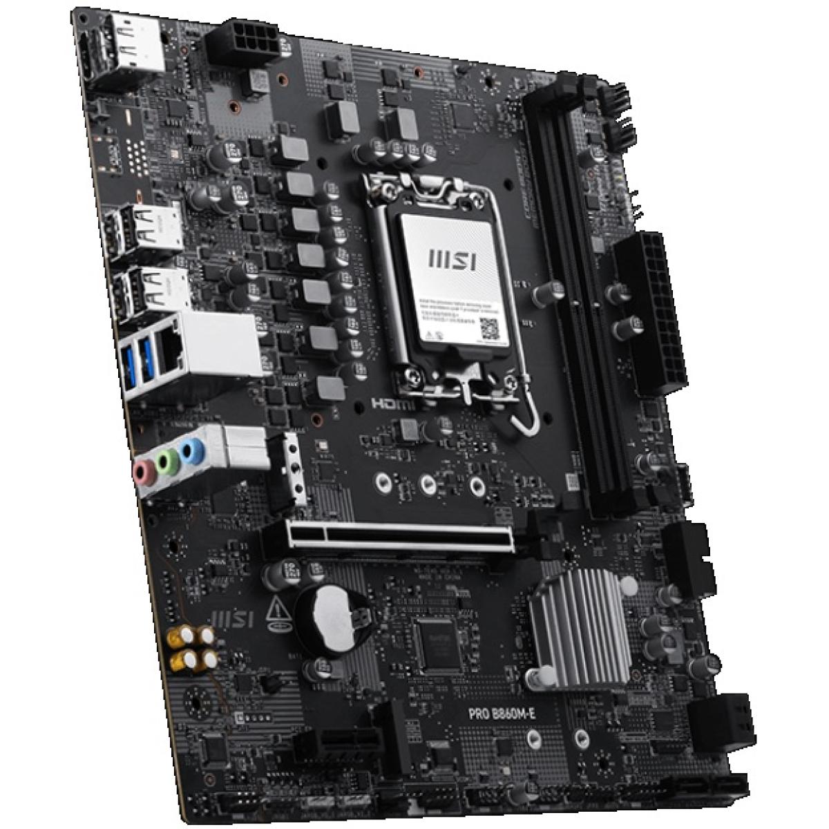 MSI PRO B860M-E mATX Motherboard LGA1851 DDR5 PCIe 5.0