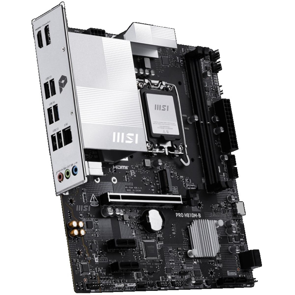 MSI PRO H810M-B mATX Motherboard LGA1851 DDR5 PCIe 5.0