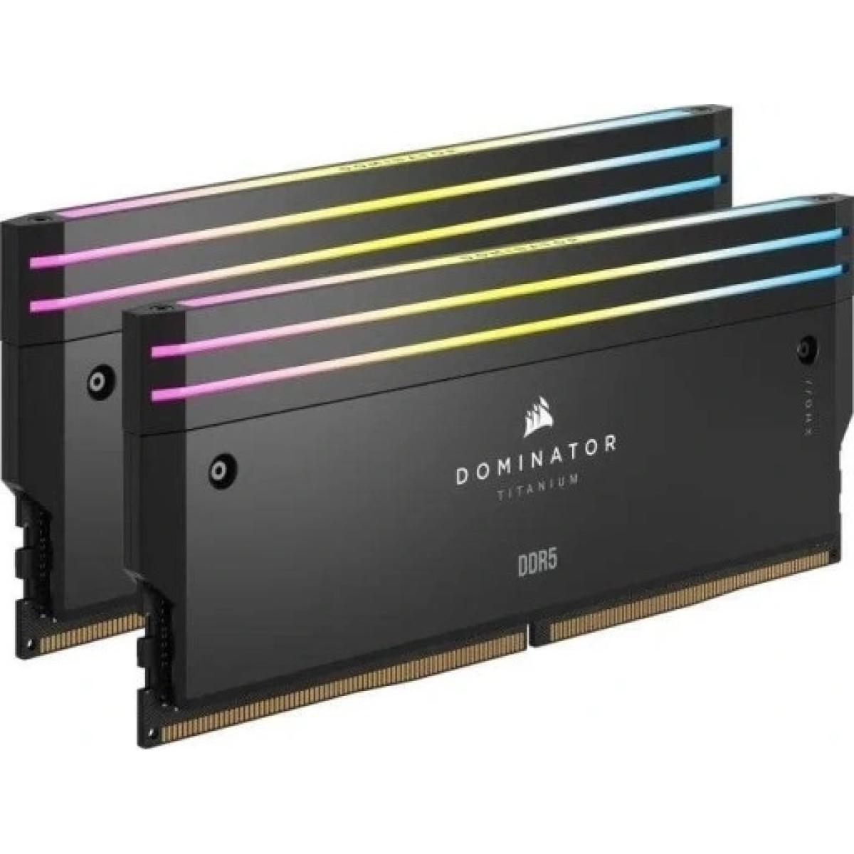 Corsair Dominator Titanium RGB 48GB (2x24GB) DDR5 7200MT/s CL36 Memory Kit — Black
