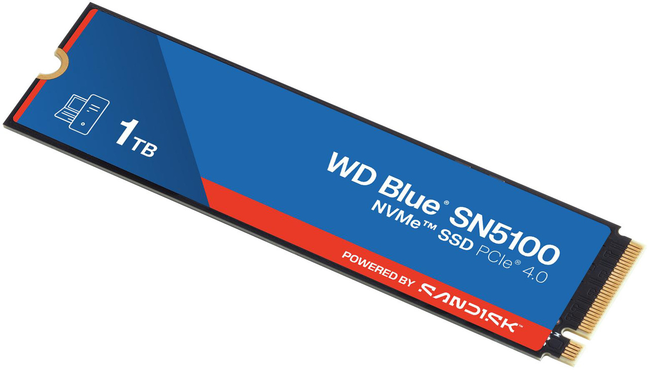 WD Blue SN5100 1TB PCIe Gen 4 NVMe M.2 2280 Internal SSD