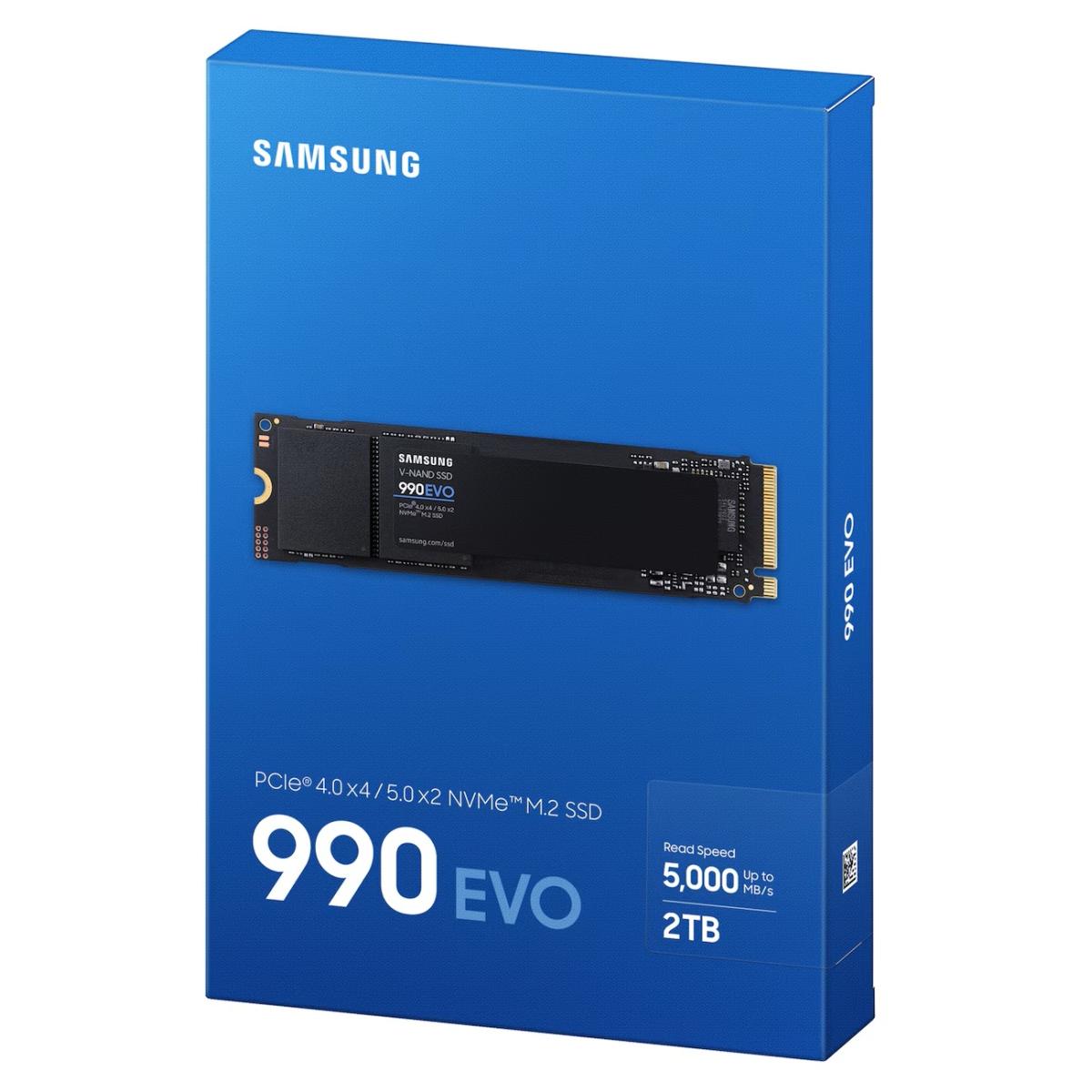Samsung 990 EVO 2TB PCIe 4.0 x4 / 5.0 x2 NVMe 2.0 M.2 SSD