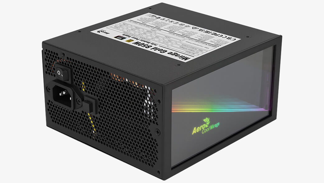 Aerocool Mirage Gold 850W 80 Plus Gold Fully Modular ARGB PSU