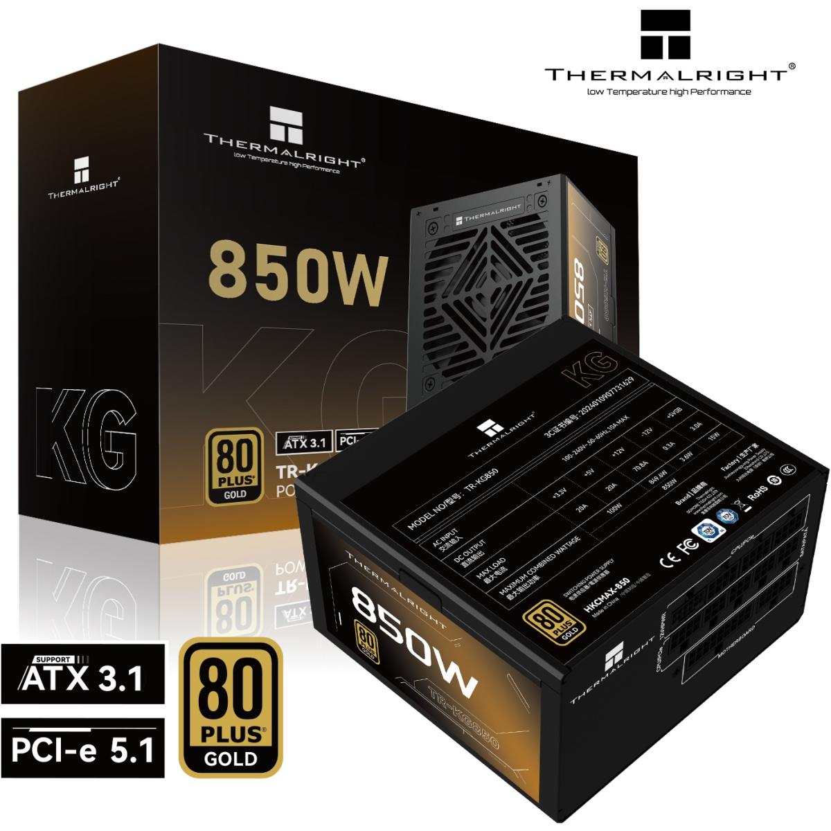 Thermalright KG-850 850W ATX 3.1 80 Plus Gold Full Modular PSU