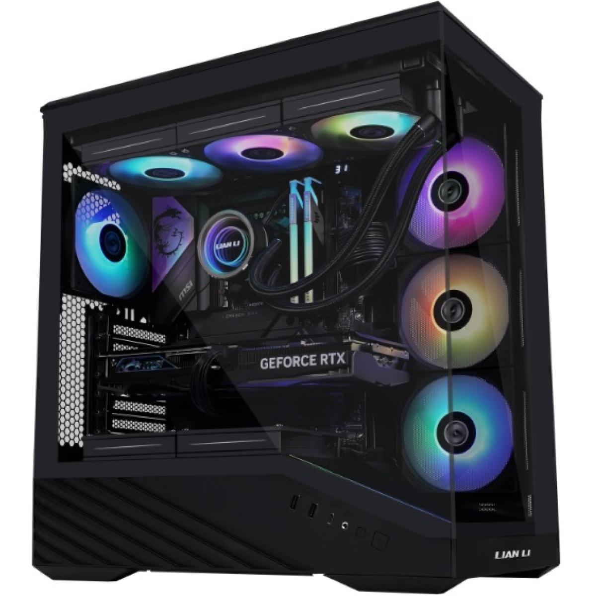 Lian Li Vector V100RX MESH Black ARGB ATX Mid Tower Tempered Glass Case