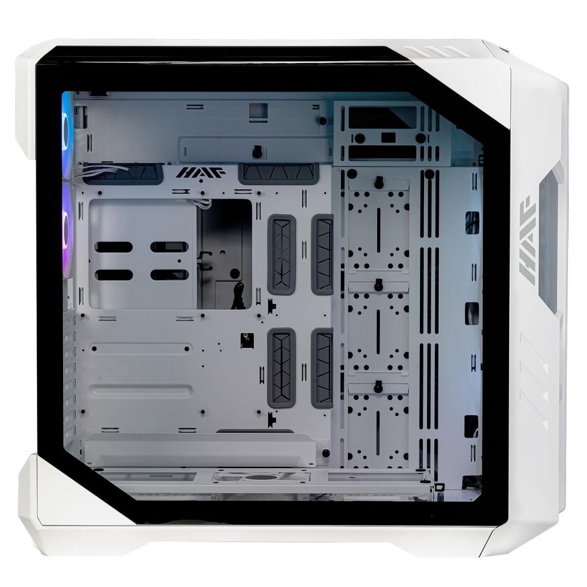 Cooler Master HAF 700 ARGB Full Tower Case White — 5× SickleFlow ARGB Fans, 480mm Side Radiator Support