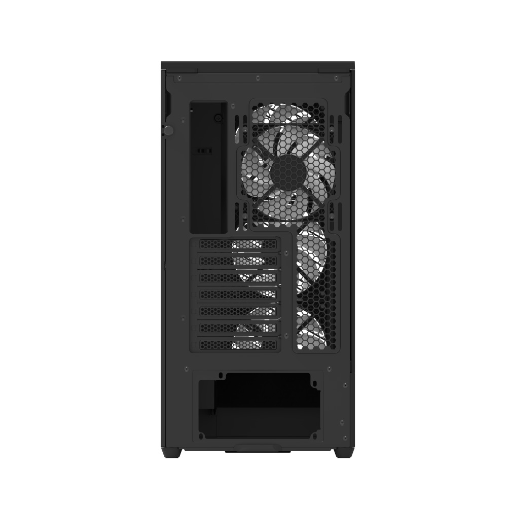 Aerocool D520A ATX Mid Tower Tempered Glass Case Black ARGB
