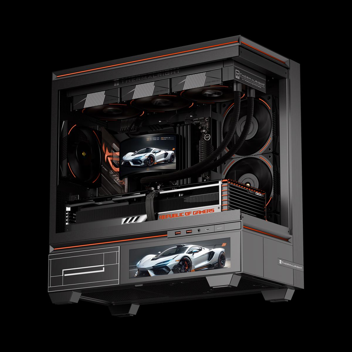 Thermalright Rainbow Vision 360 Turbo ARGB Black AIO CPU Liquid Cooler TL-K12-X28-R9