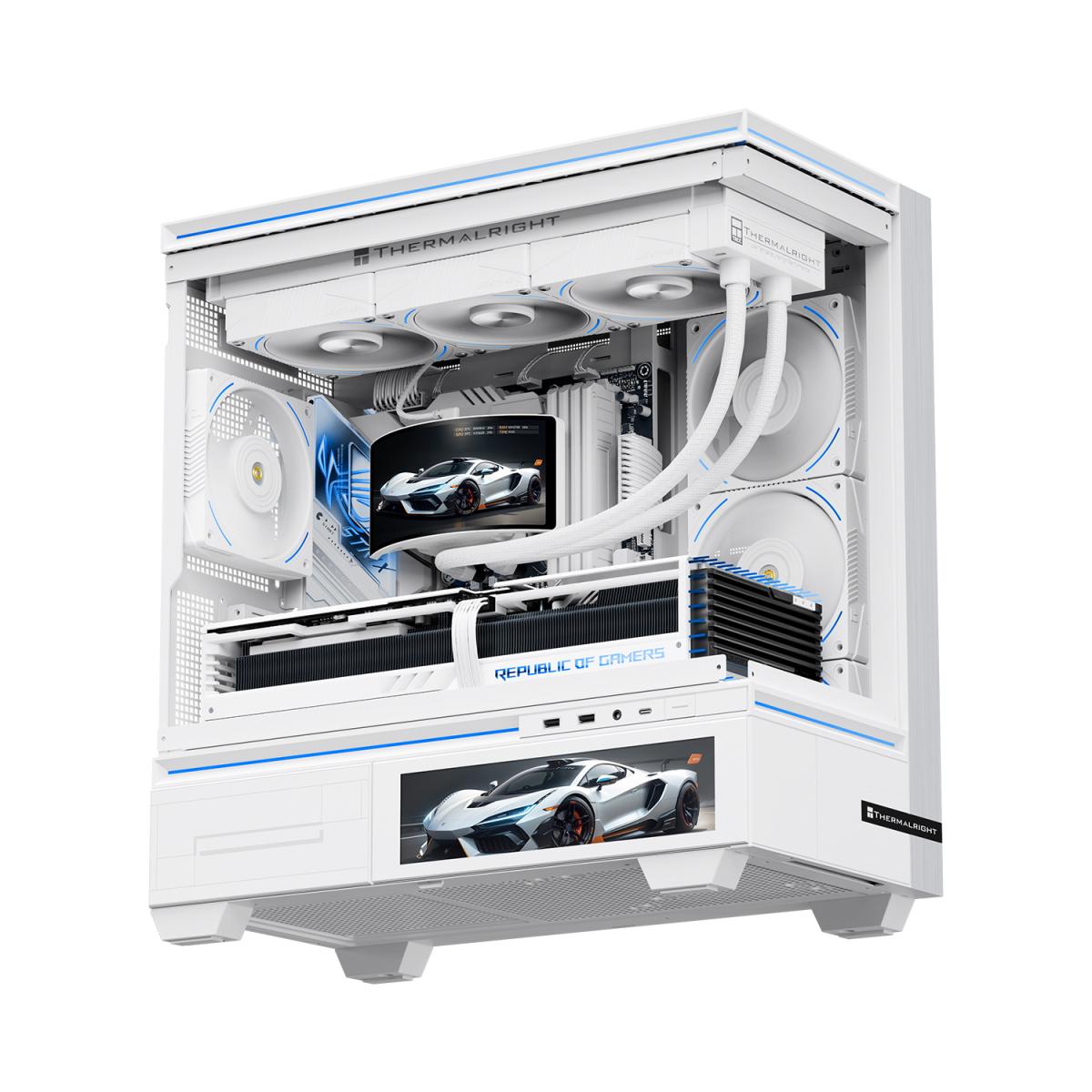 Thermalright Rainbow Vision 360 Turbo ARGB White AIO CPU Liquid Cooler TL-K12W-X28-R9