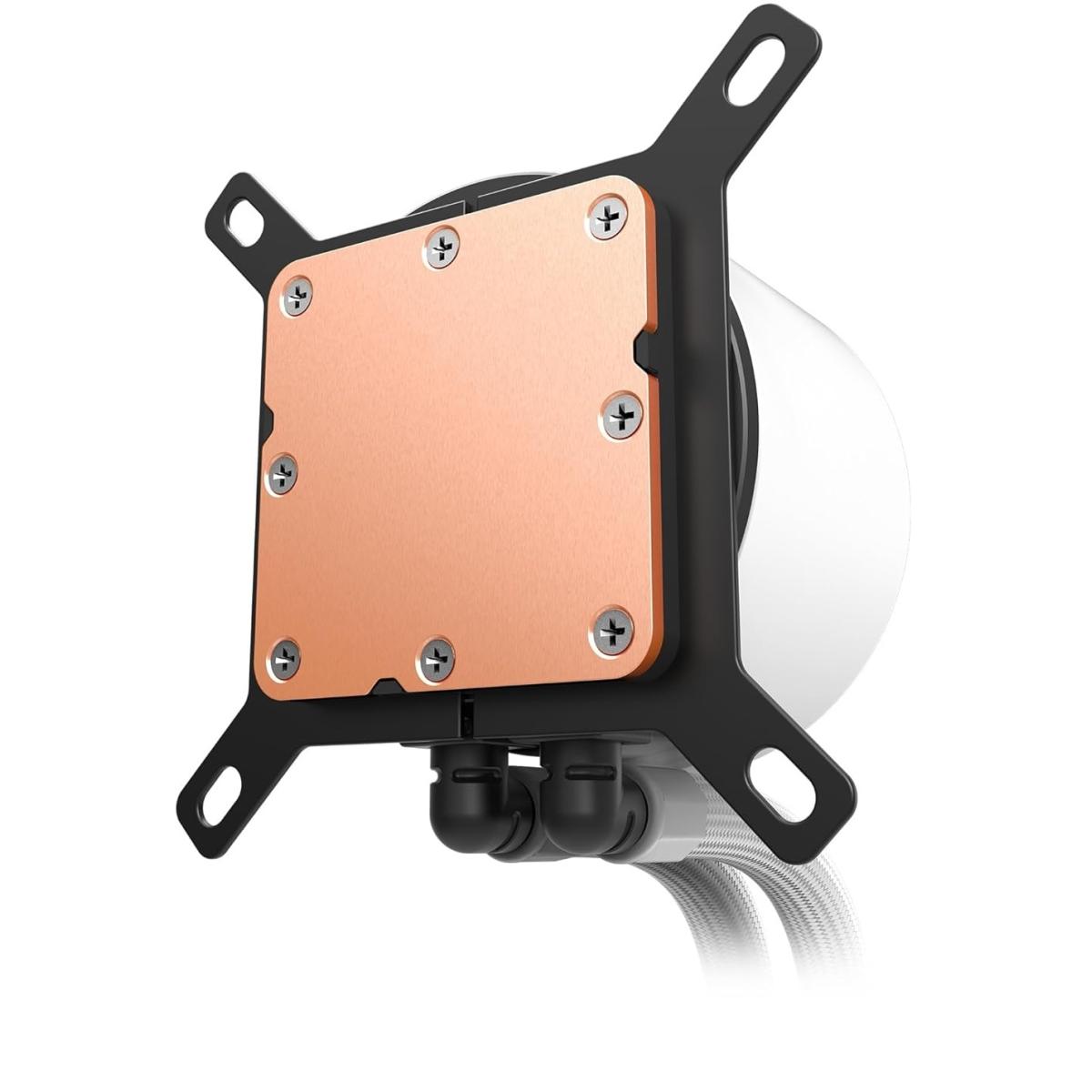 NZXT Kraken Plus 360 RGB White AIO Liquid CPU Cooler, 360mm Radiator, LCD Display