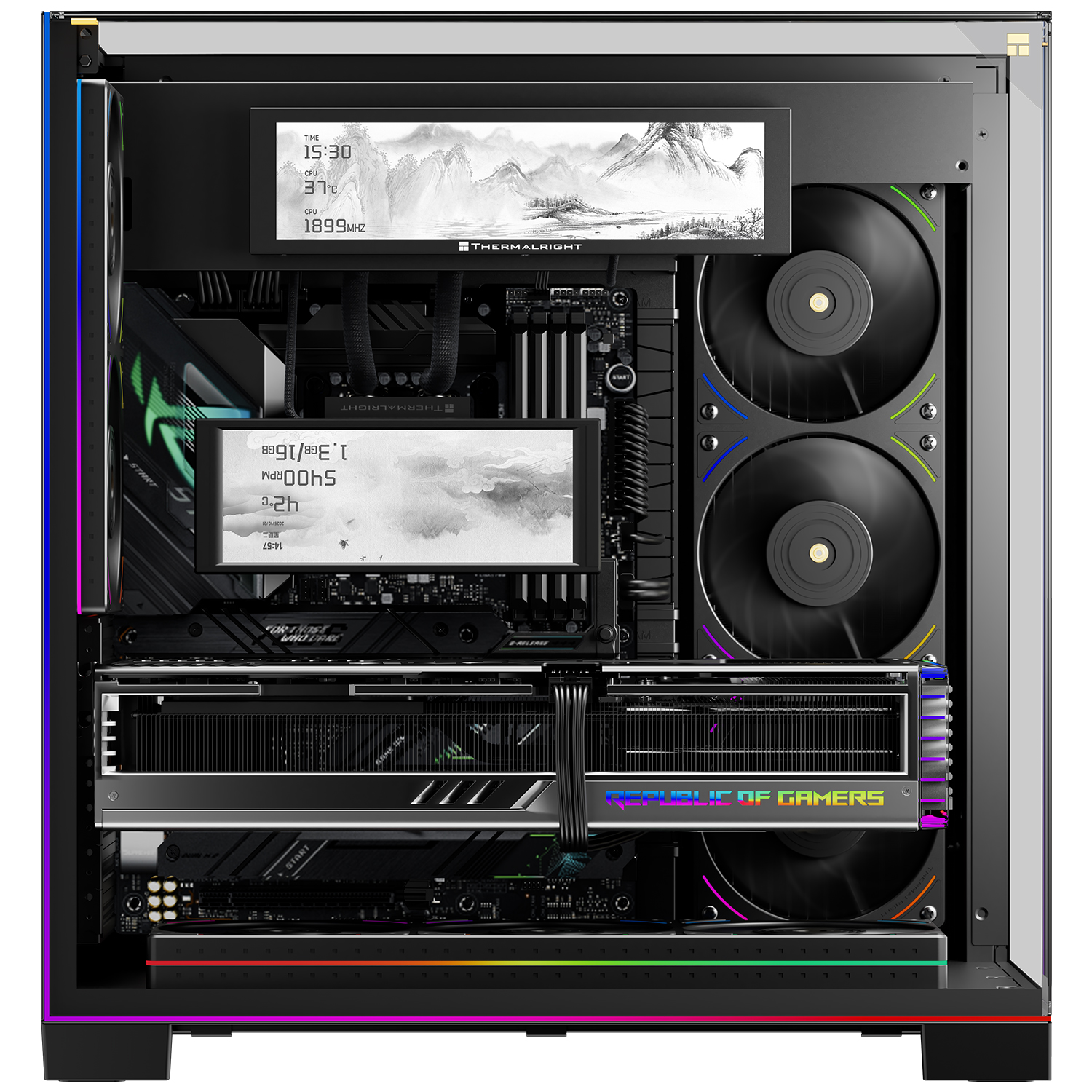 Thermalright Trofeo Vision 9.16-inch IPS LCD Panel Black 1920x480 USB Type-C