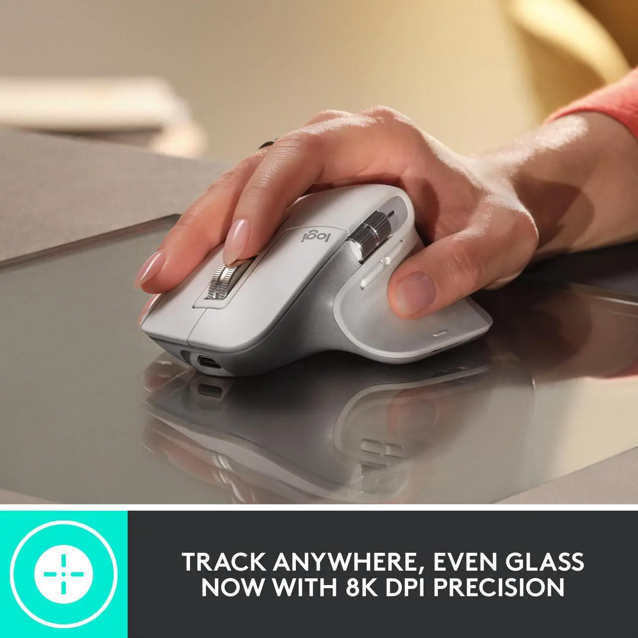 Logitech MX Master 3S Performance Wireless Mouse – Pale Grey