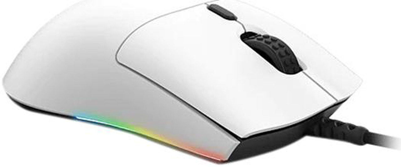 NZXT Lift Lightweight Ambidextrous RGB Optical Gaming Mouse 16000 DPI – White