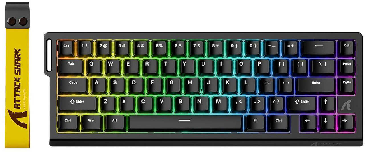 Attack Shark X68 HE Magnetic Switch Rapid Trigger Keyboard (Black)