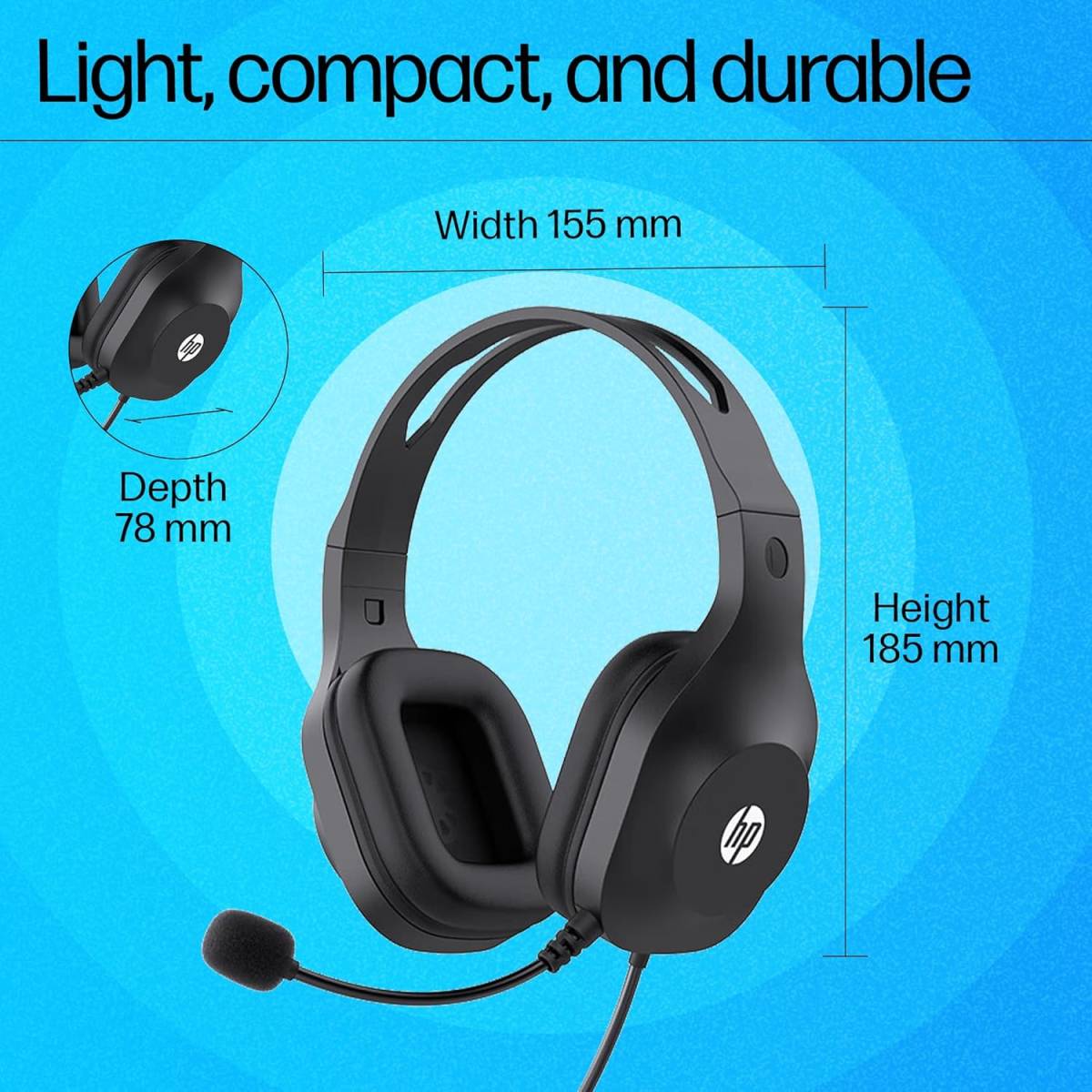 HP DHH-1601 Wired 3.5mm Stereo Headset