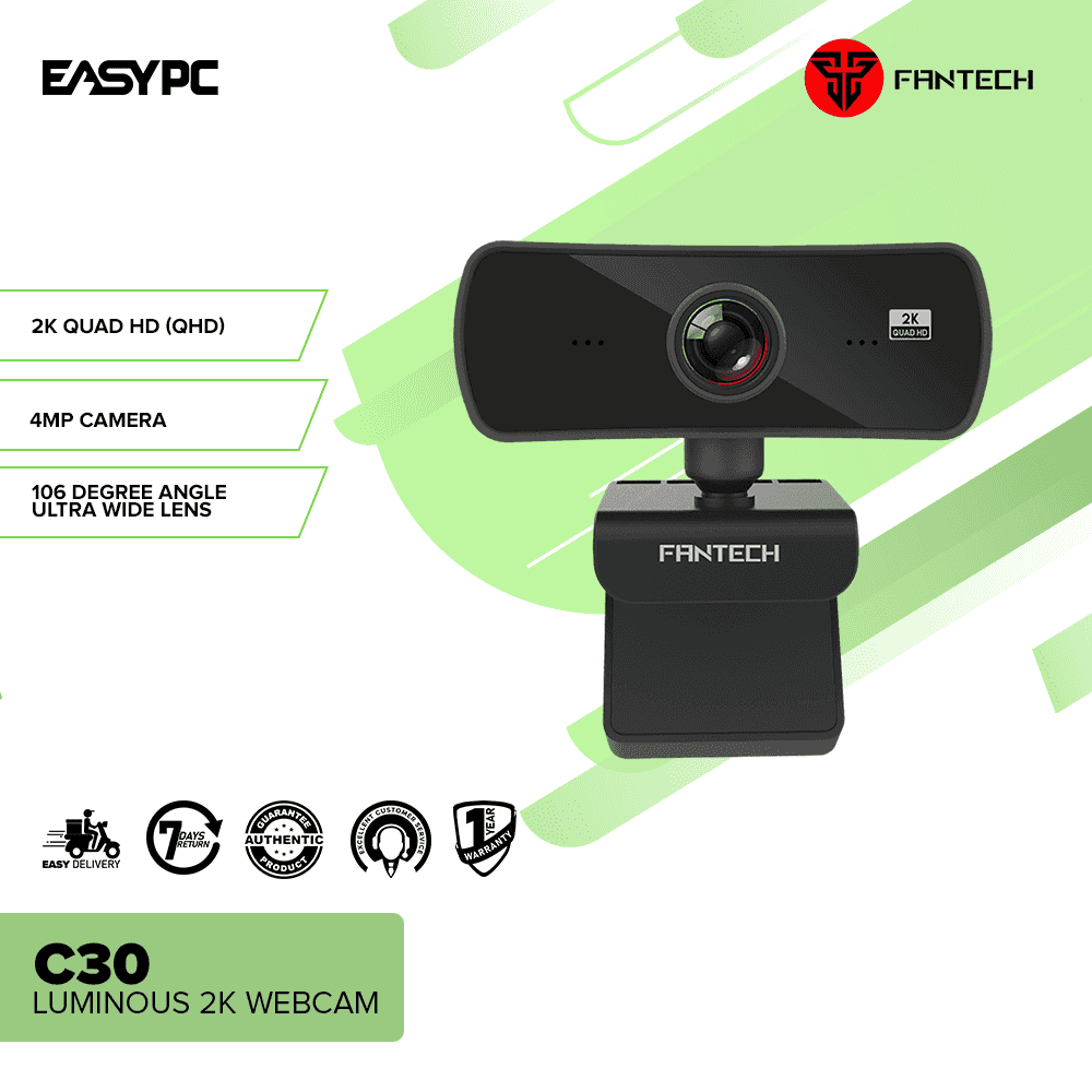 Fantech Luminous C30 Quad HD Webcam 2560×1440 4MP 106°