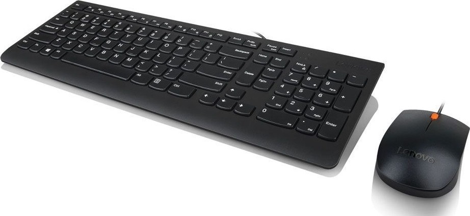 Lenovo 300 USB Wired Keyboard & Mouse Combo — Arabic/English, Black (GX30M39607)